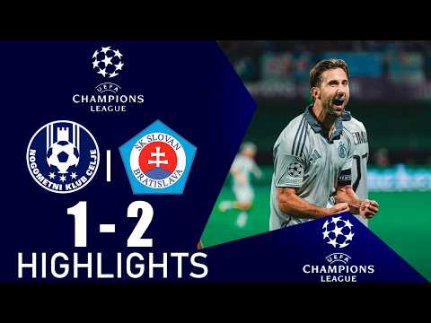 Celje vs Slovan Bratislava highlight